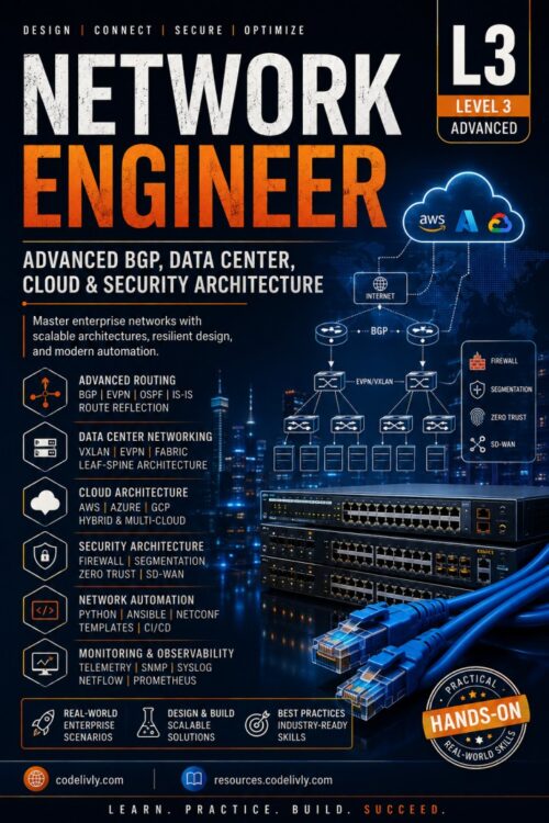 Network Engineer L3: Advanced BGP, Data Center, Cloud & Security Architecture